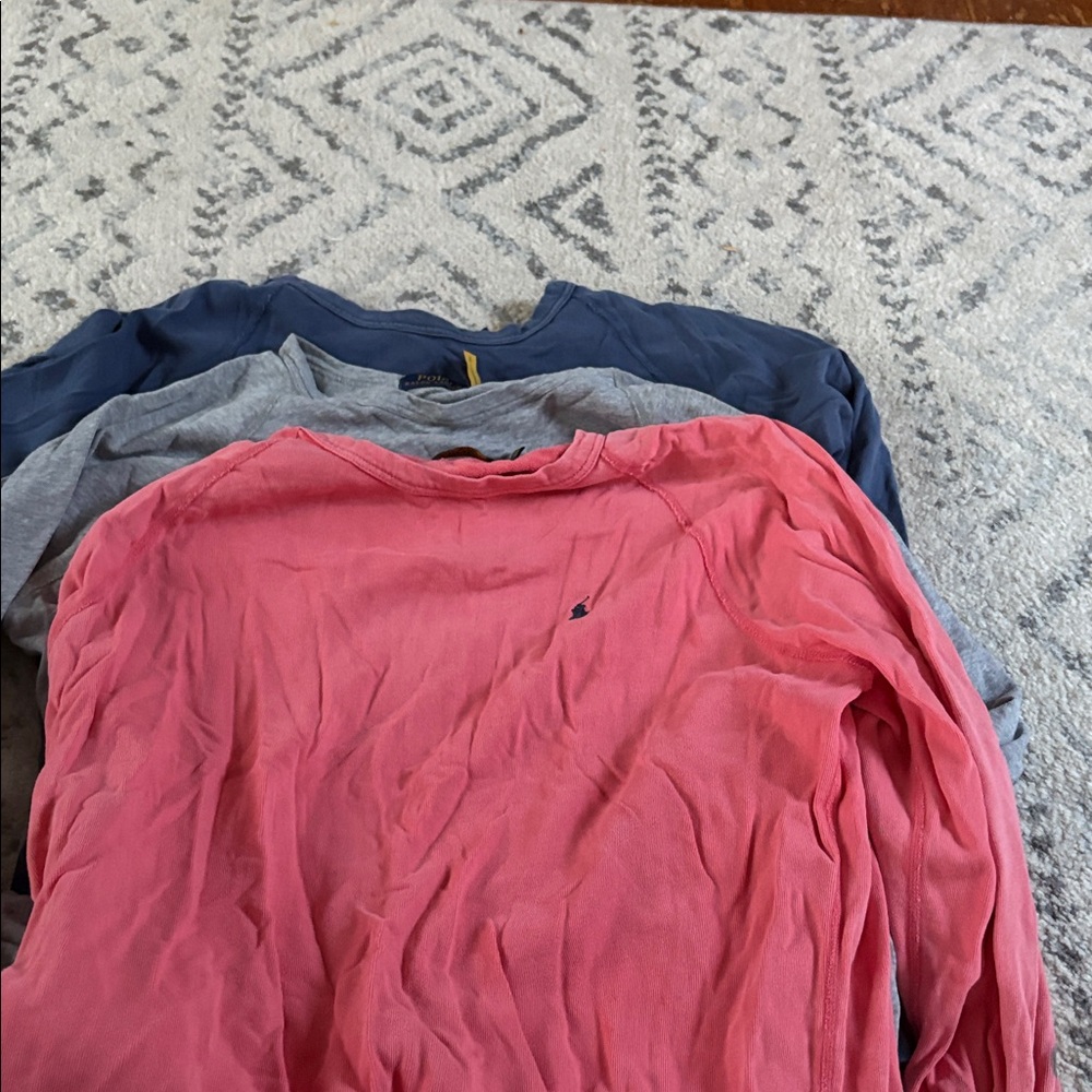 3 Ralph Lauren lightweight sweatshirts